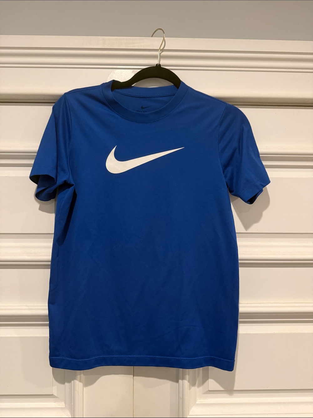 Nike Royal Blue Short Sleeve Tee with White Swoosh